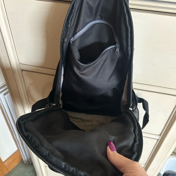 Classic Black Backpack with Multiple Compartments - Picture 4 of 10